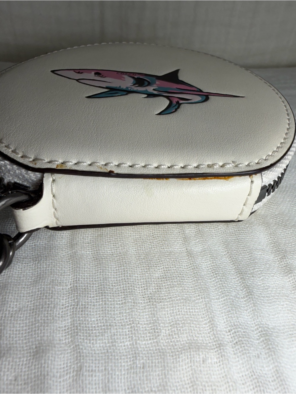 Coach Sharky Round Coin Purse - Picture 6 of 11